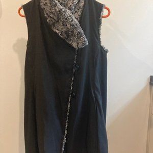 Women's Small Janska Faux Fur Reversible Vest